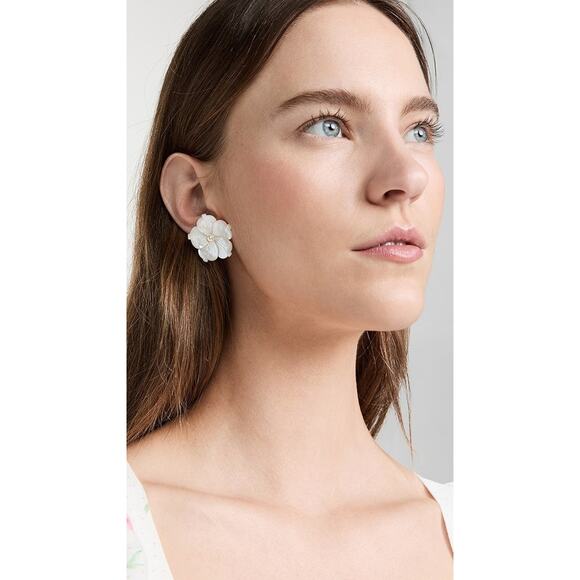 Jennifer Behr Zia Earrings Mother Of Pearl - One Size - Picture 3 of 3